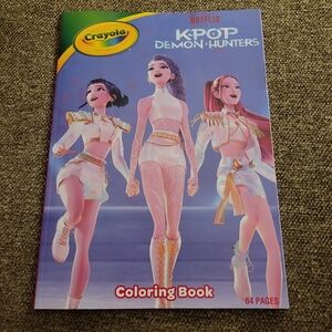 K-Pop Demon Hunters Coloring Book For All Ages 64pgs Rumi, Mira, Zoey, Saja Boys
